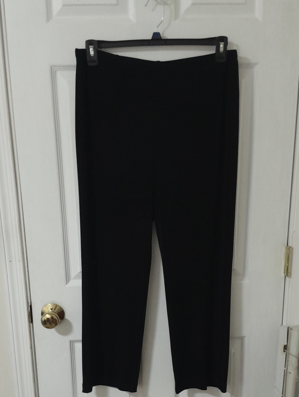 Chico's Black Straight-Leg Pull-On Pants